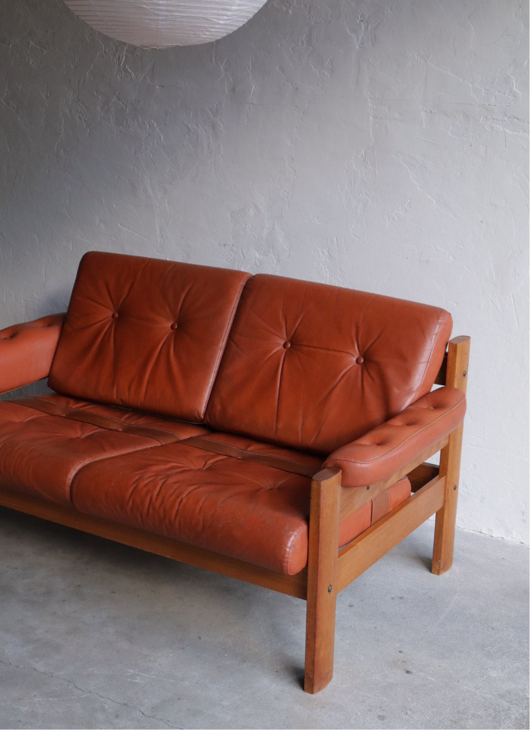 Ekornes Leather Loveseat