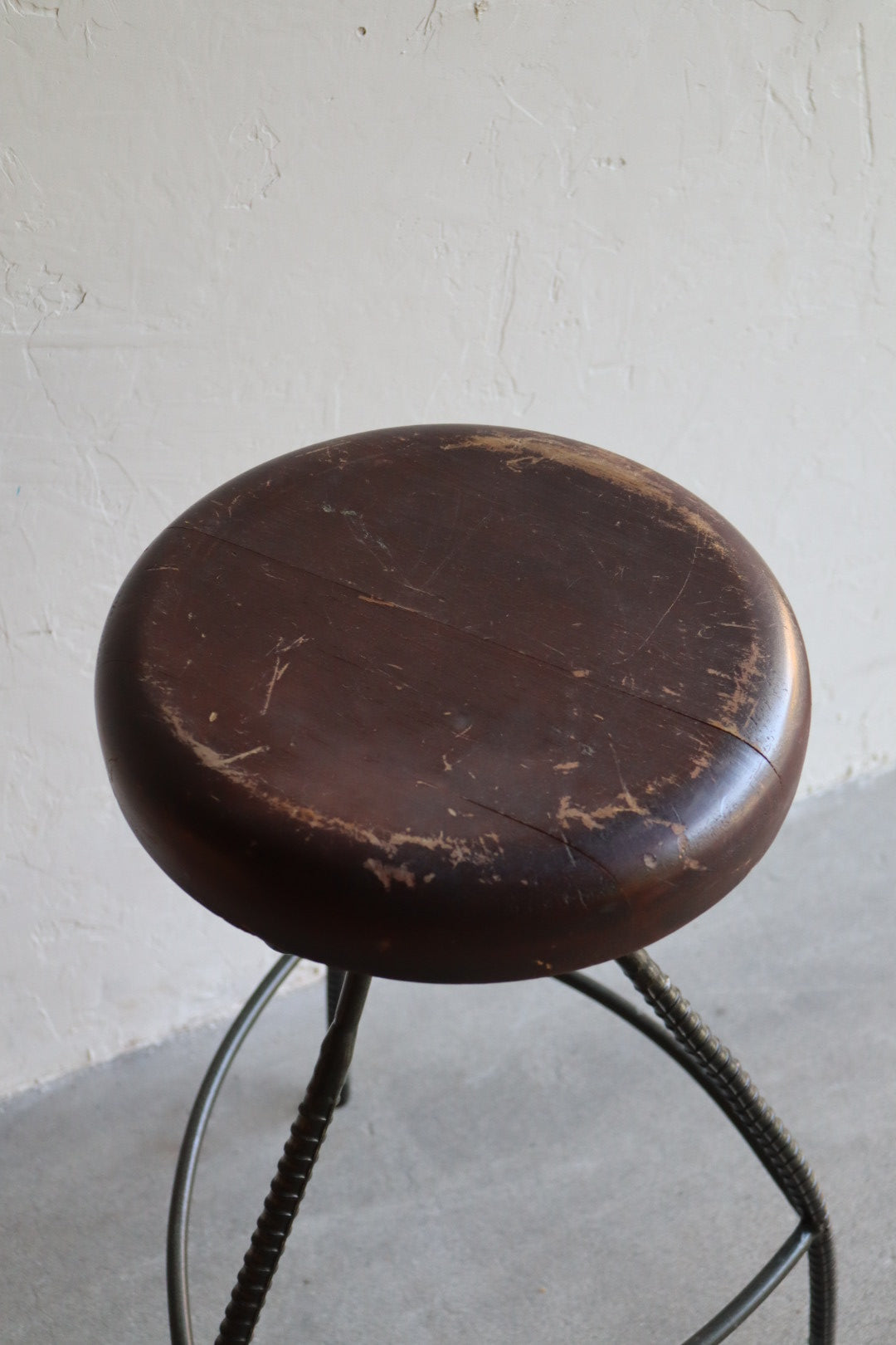 Iron & Wood Stool