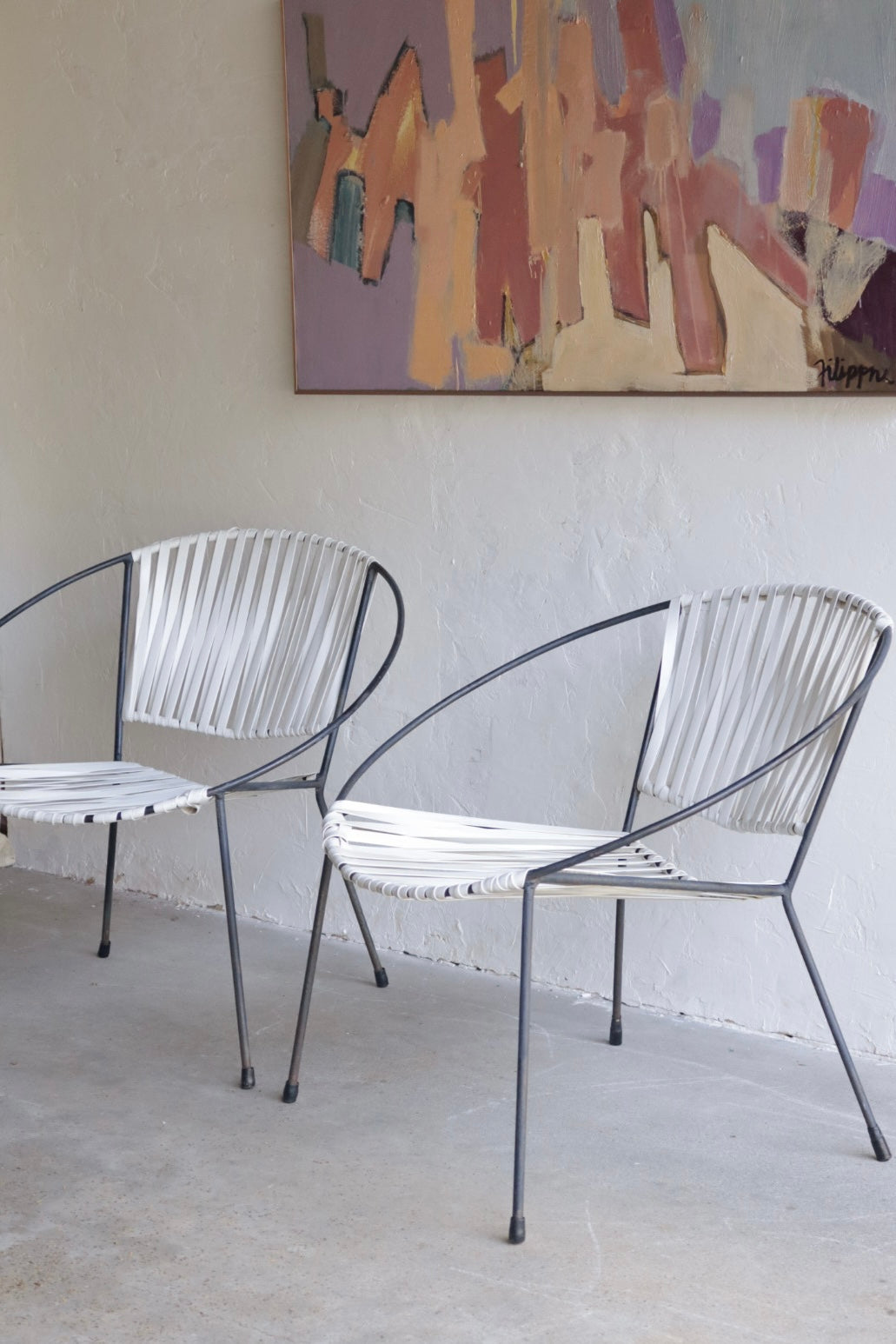 Mid Century Hoop Chairs