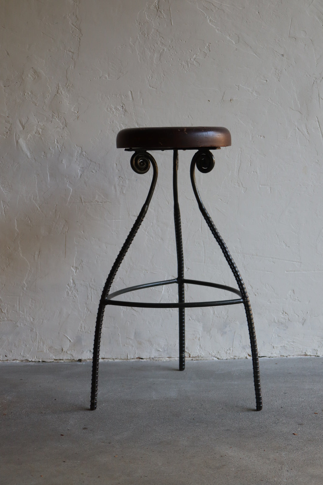 Iron & Wood Stool