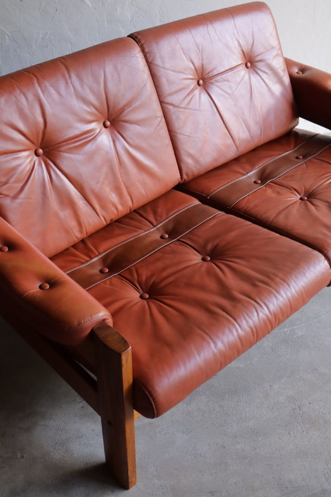 Ekornes Leather Loveseat