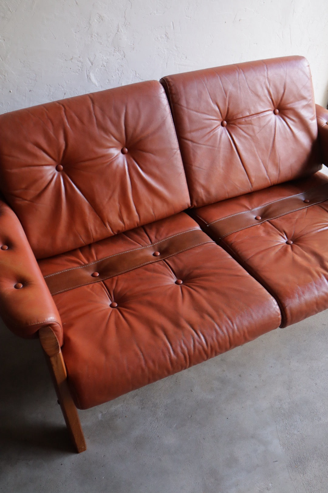 Ekornes Leather Loveseat