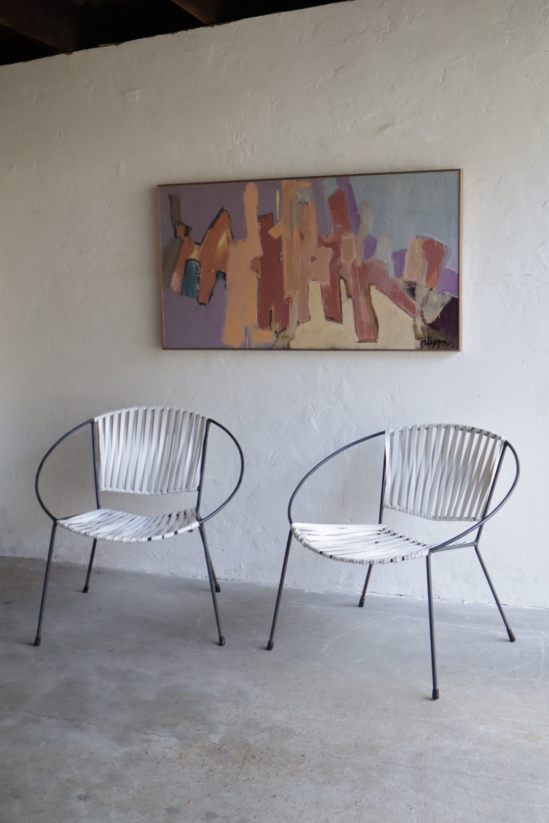 Mid Century Hoop Chairs