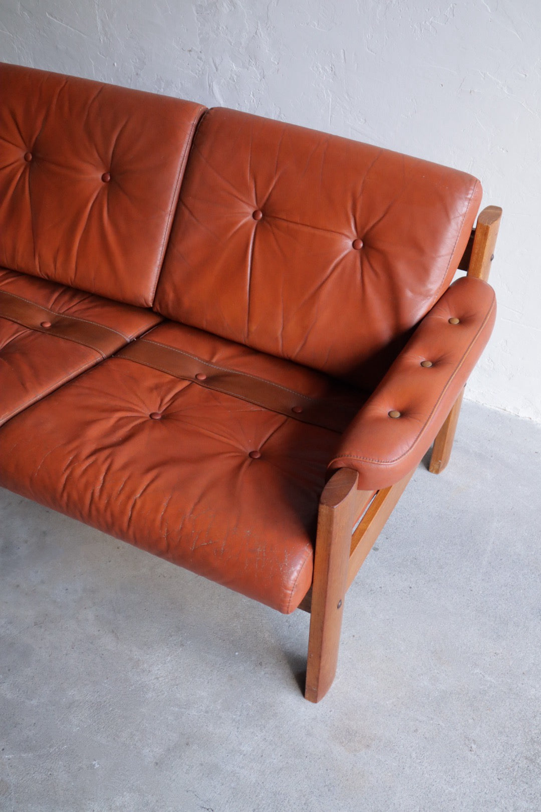 Ekornes Leather Loveseat