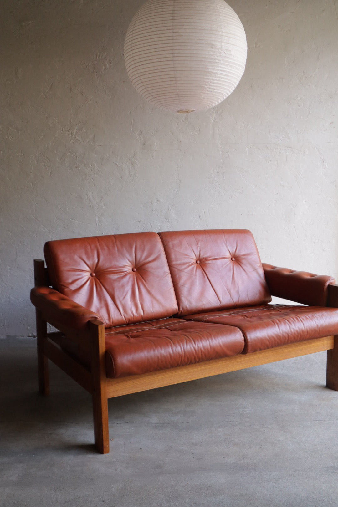 Ekornes Leather Loveseat