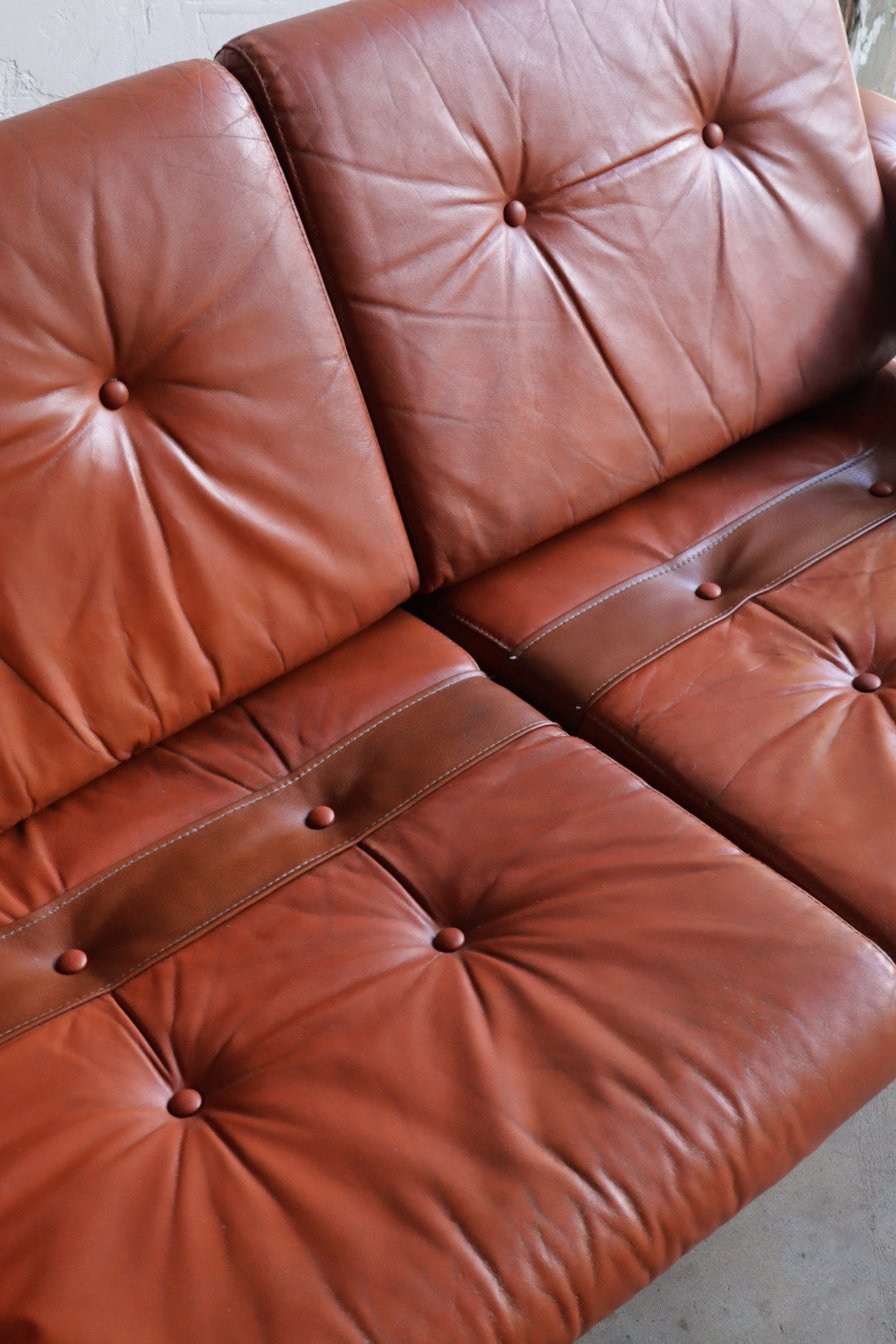 Ekornes Leather Loveseat