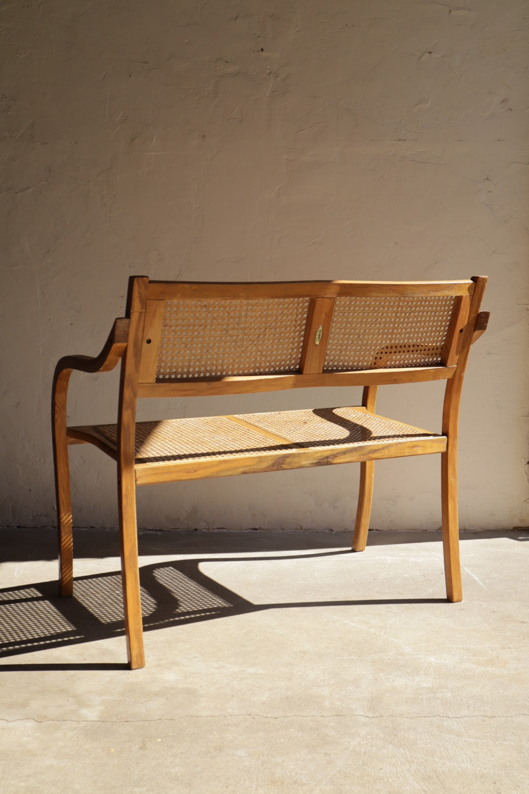 Bentwood and Cane Bench