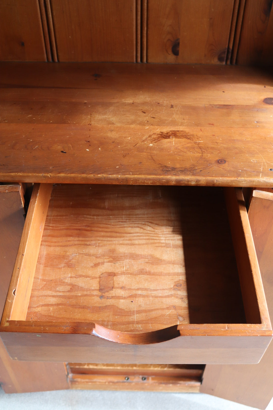 Antique Pine Hutch