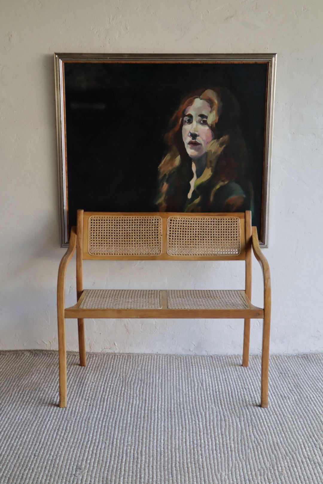 Bentwood and Cane Bench