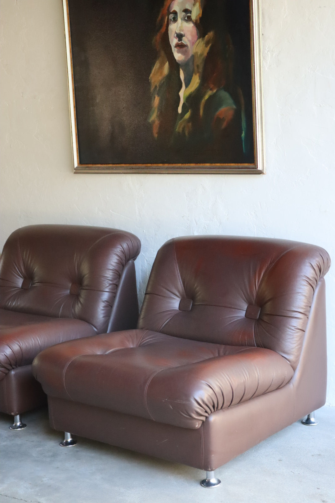 1960s Leather Chairs (pair)