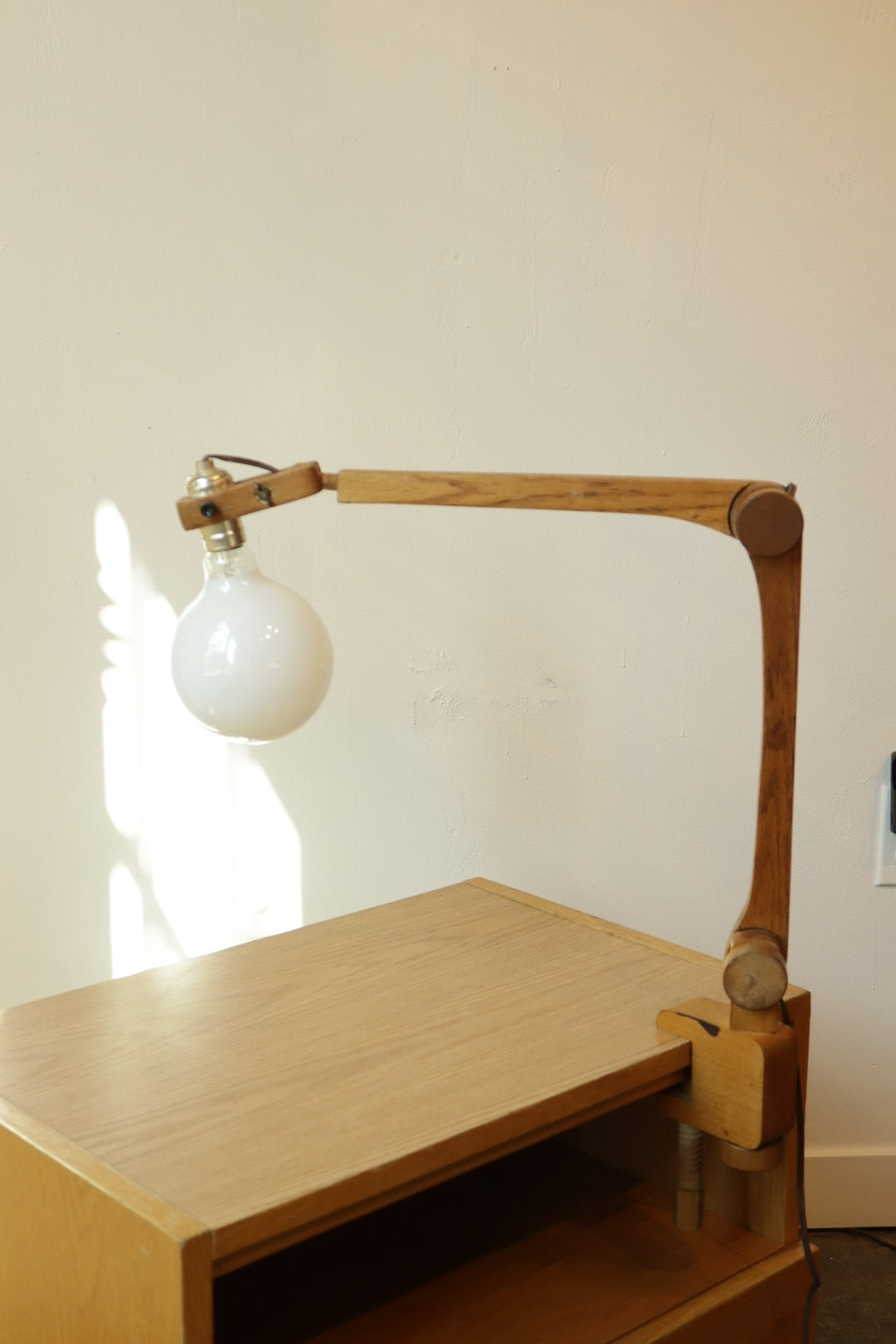 Articulating Wood Lamp