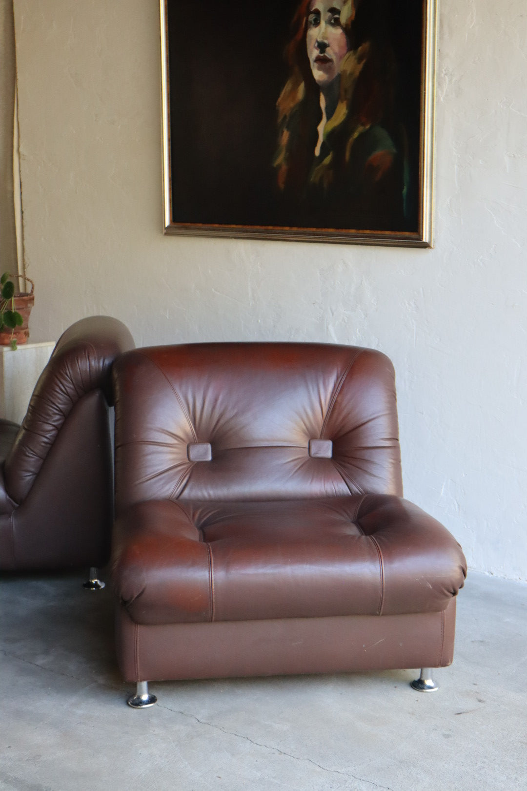 1960s Leather Chairs (pair)