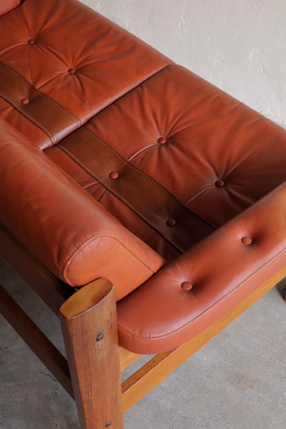Ekornes Leather Loveseat