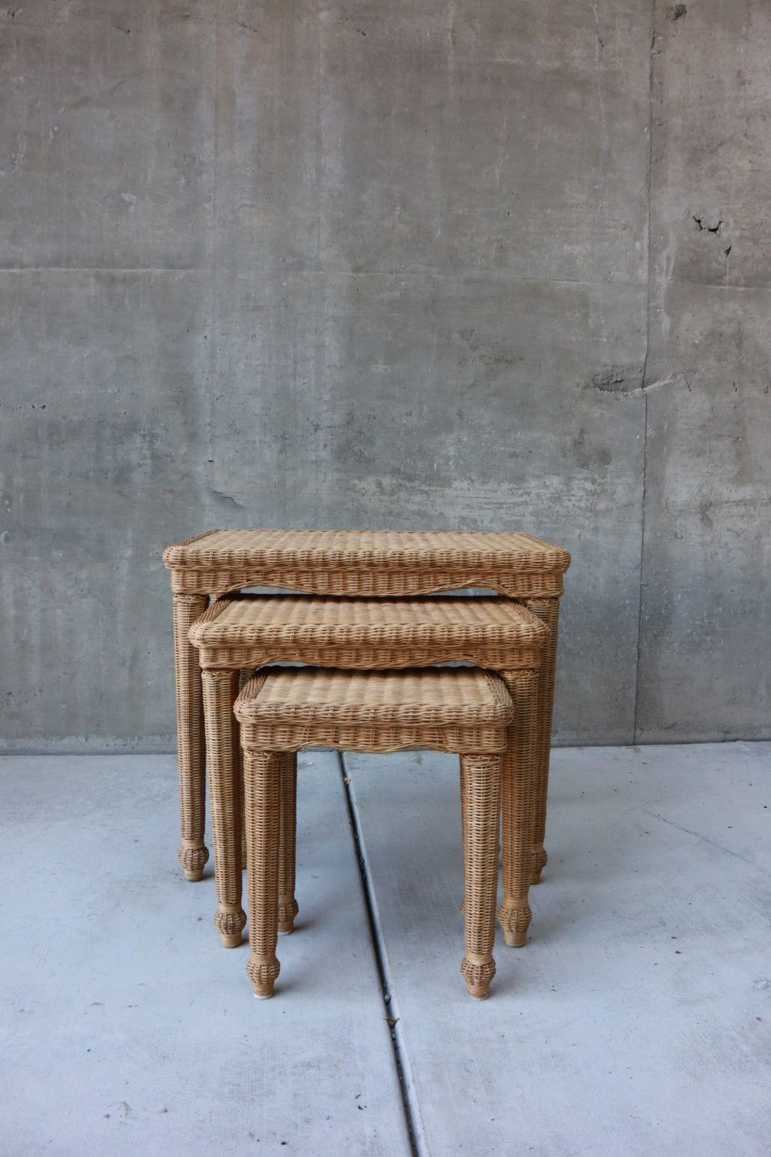 Wicker Nesting Tables