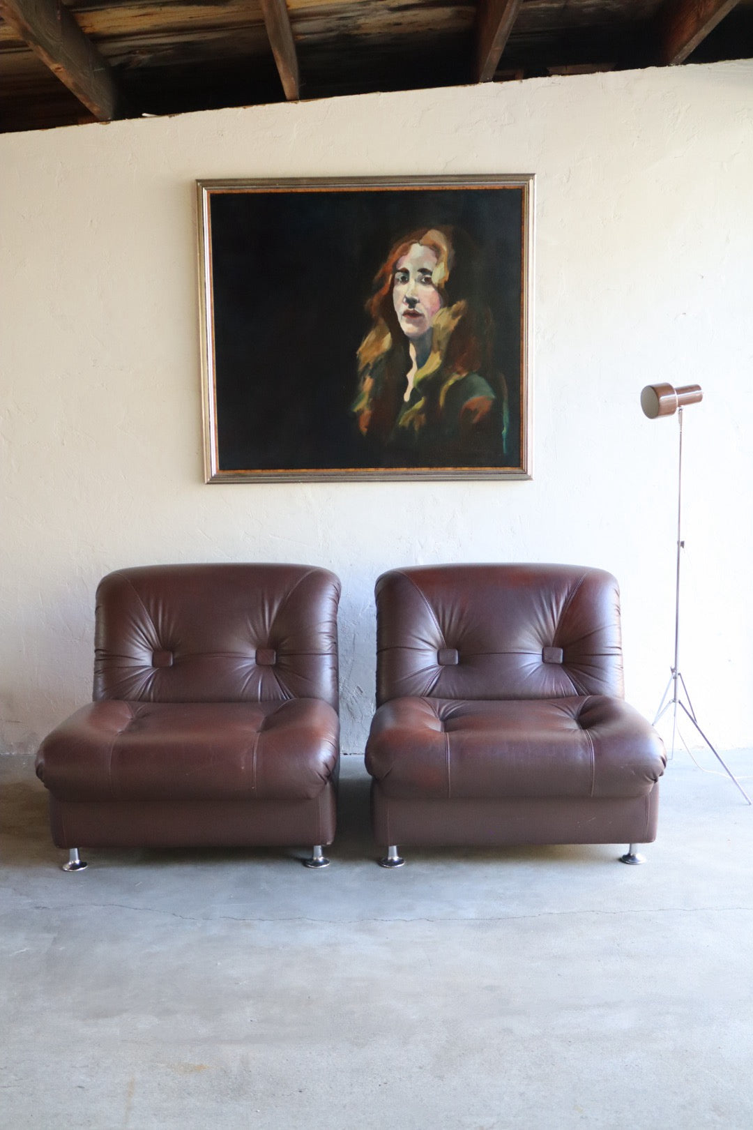 1960s Leather Chairs (pair)