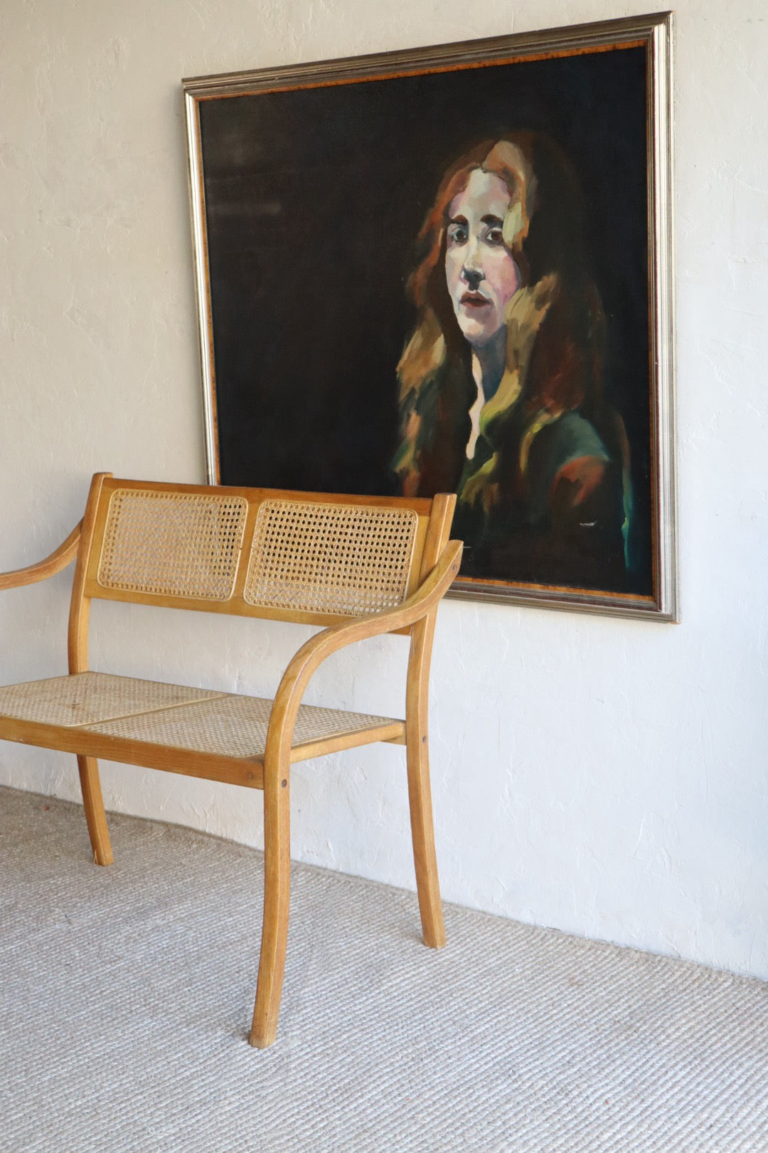 Bentwood and Cane Bench