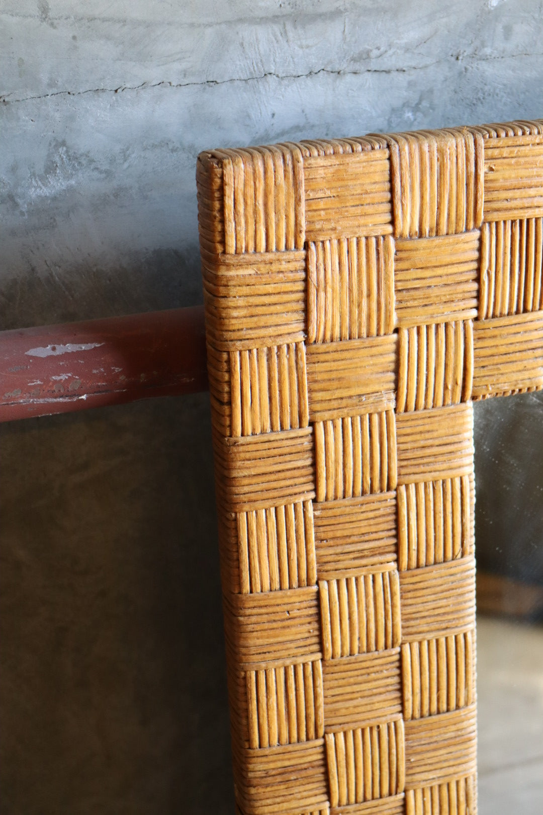 Woven Checkered Mirror