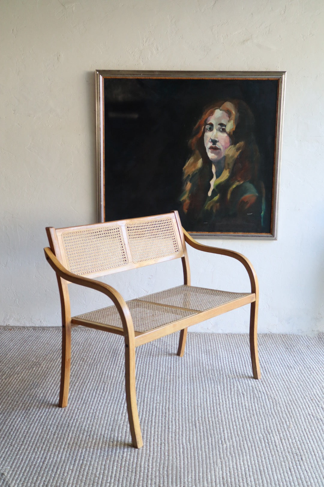 Bentwood and Cane Bench