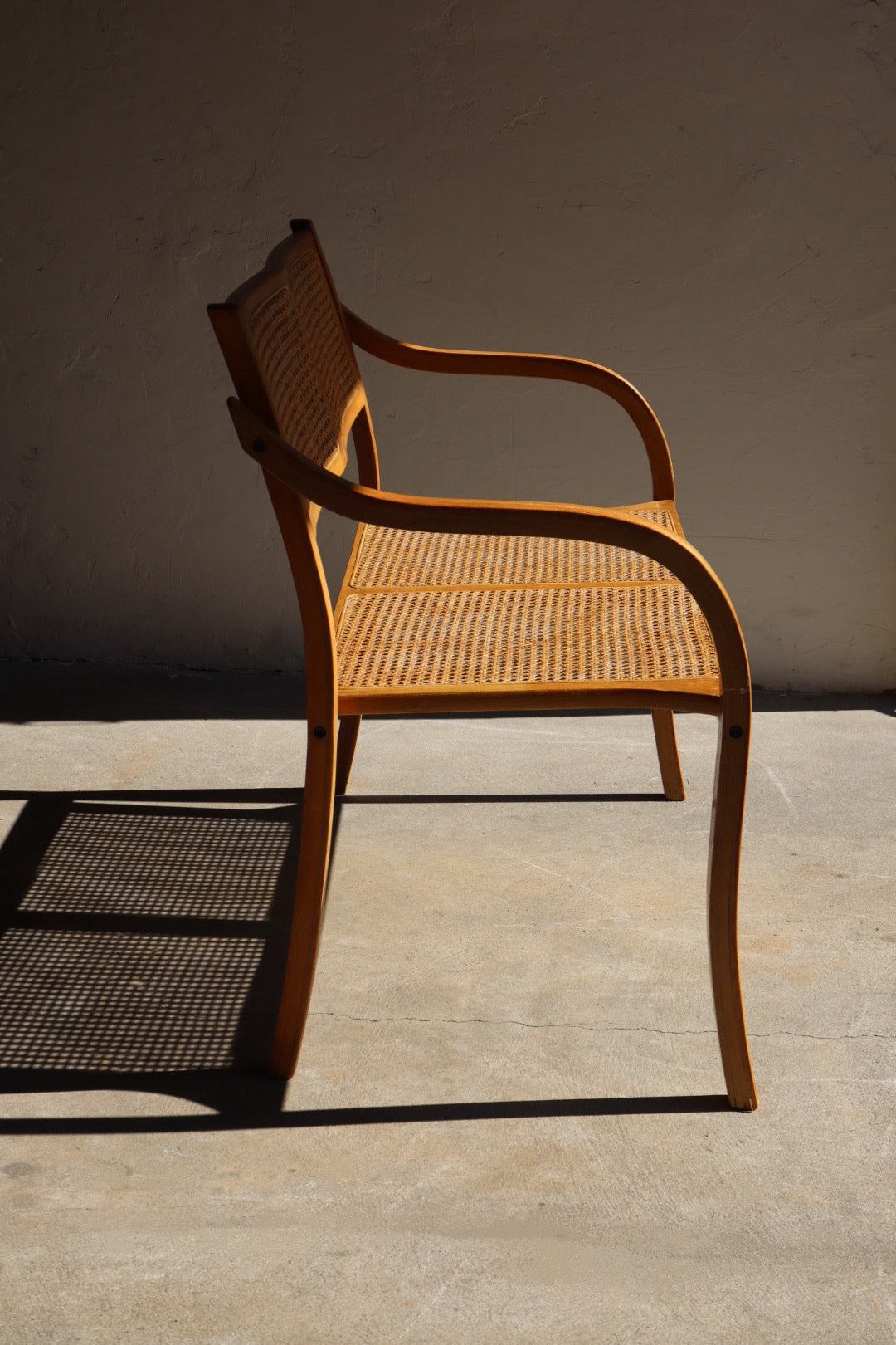 Bentwood and Cane Bench