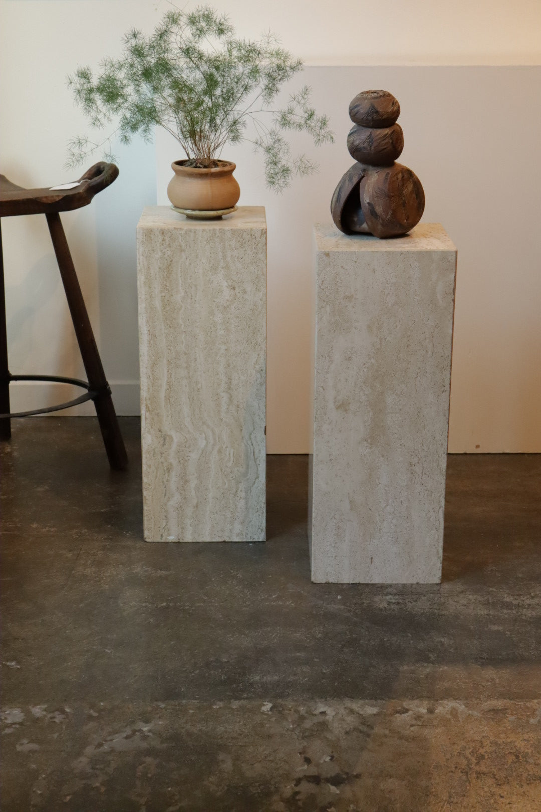 Travertine Pedestal