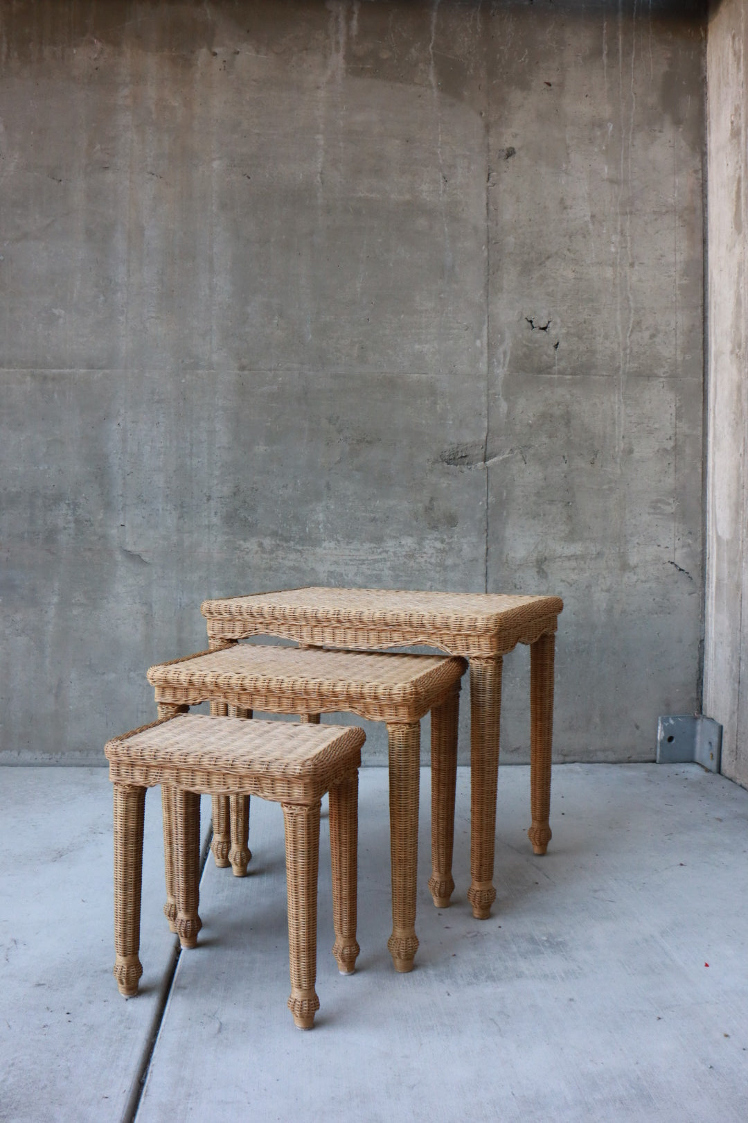 Wicker Nesting Tables