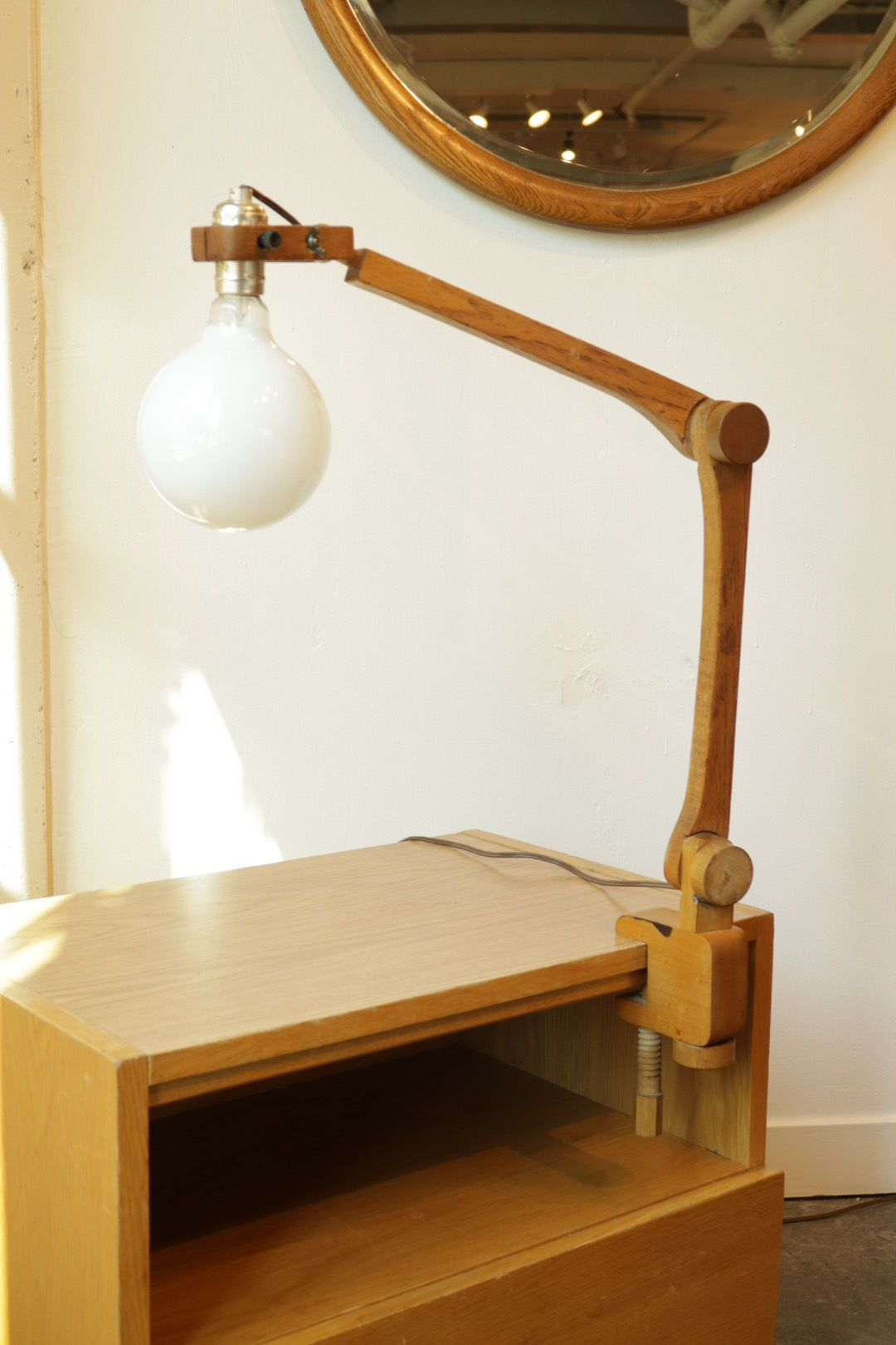 Articulating Wood Lamp