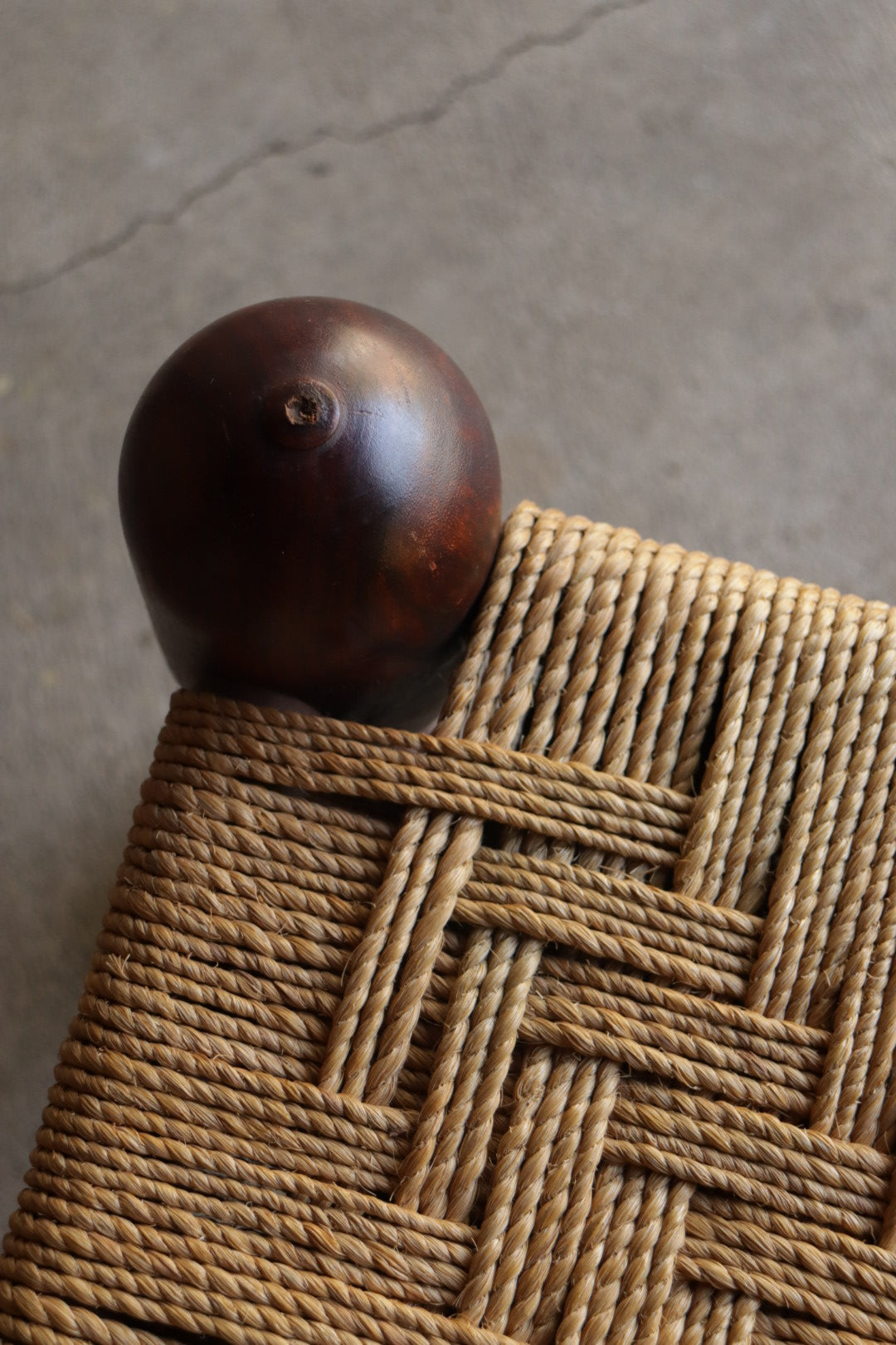 Jute & Rosewood Stacking Stools