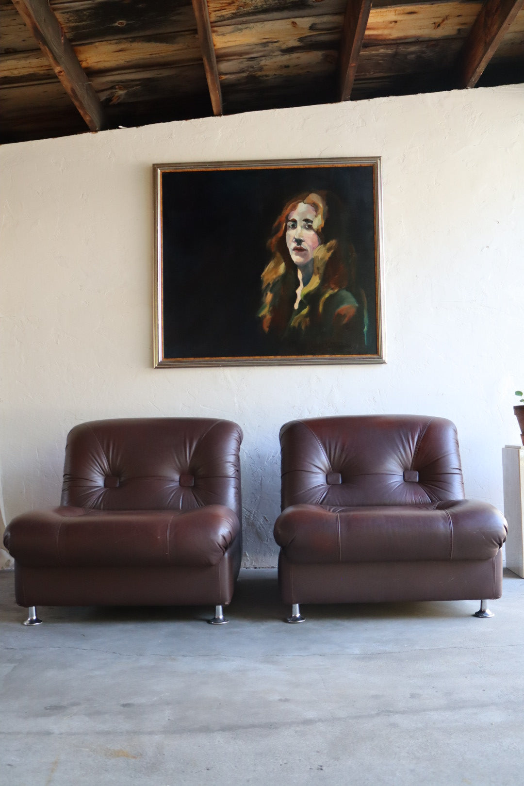 1960s Leather Chairs (pair)