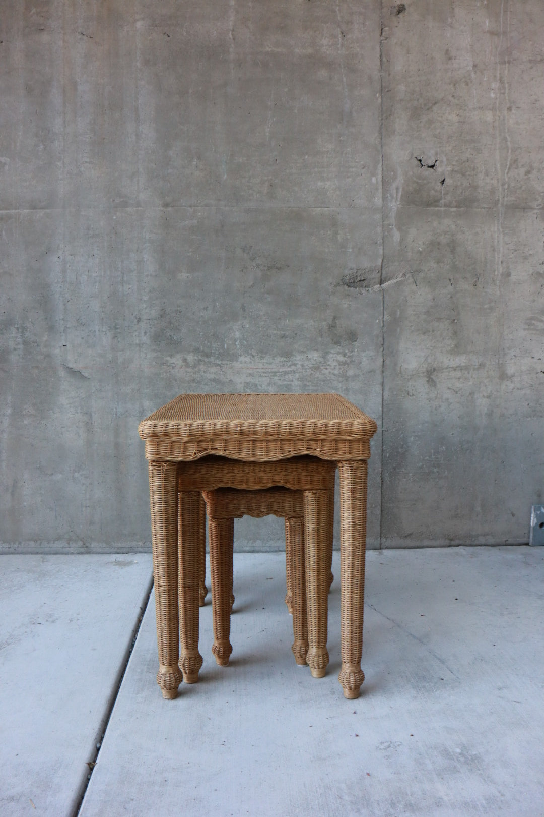 Wicker Nesting Tables