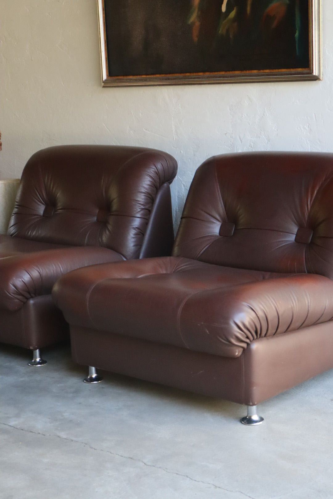 1960s Leather Chairs (pair)