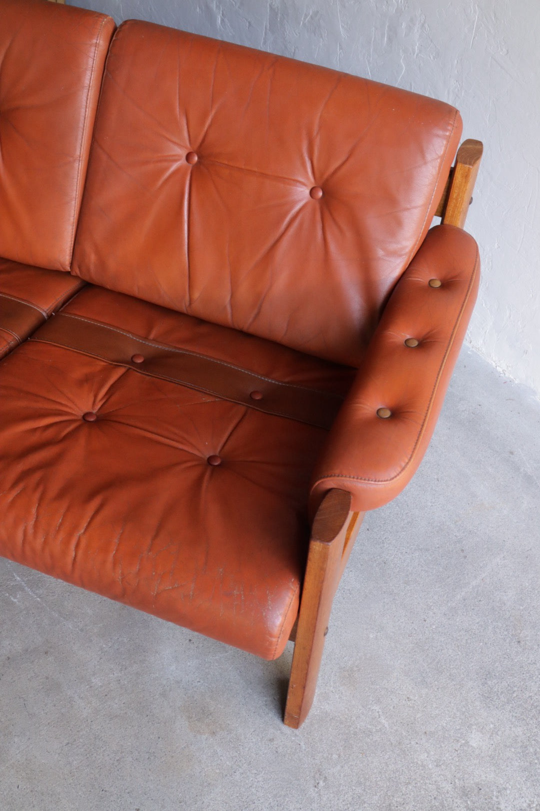 Ekornes Leather Loveseat