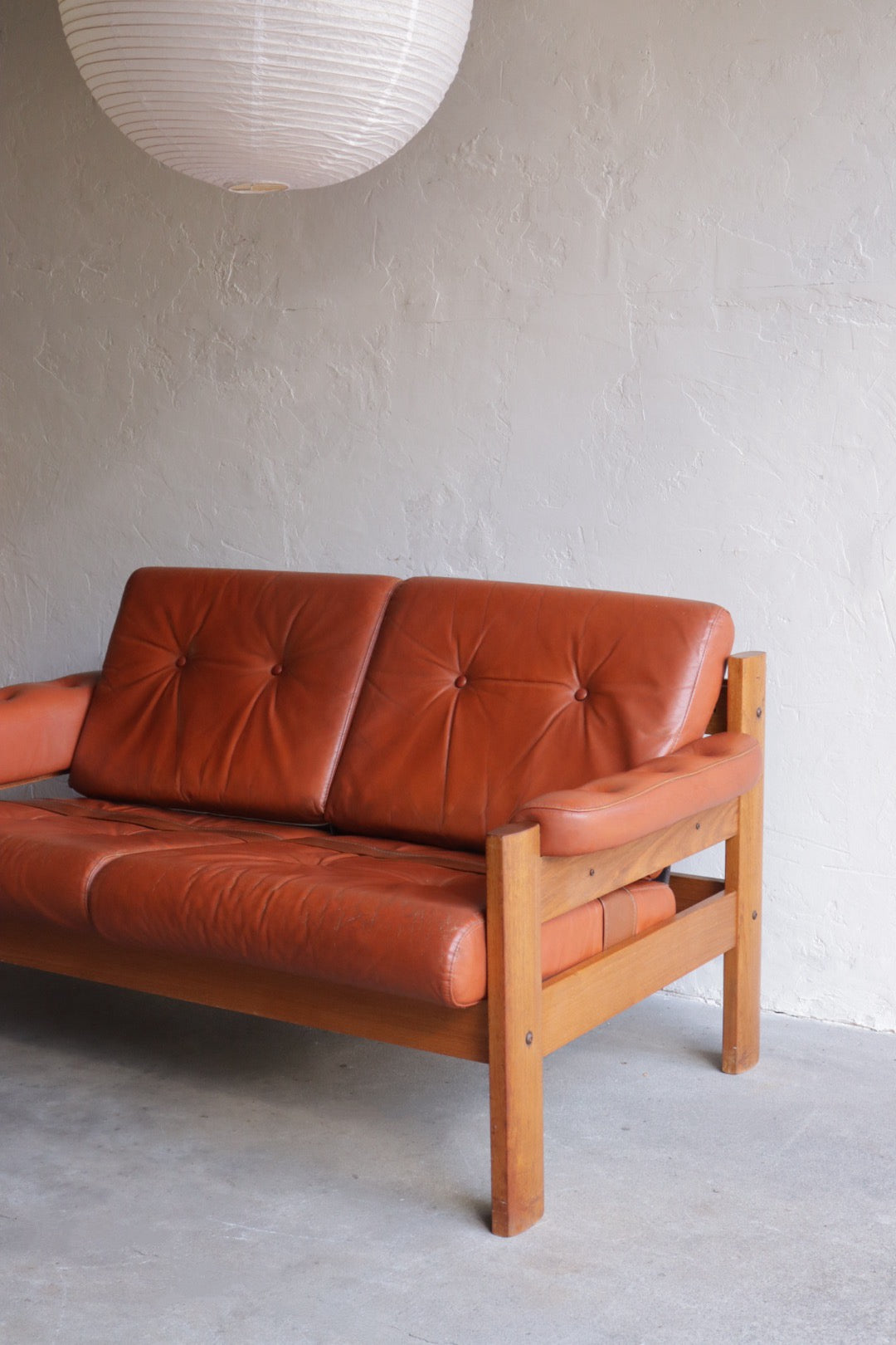 Ekornes Leather Loveseat