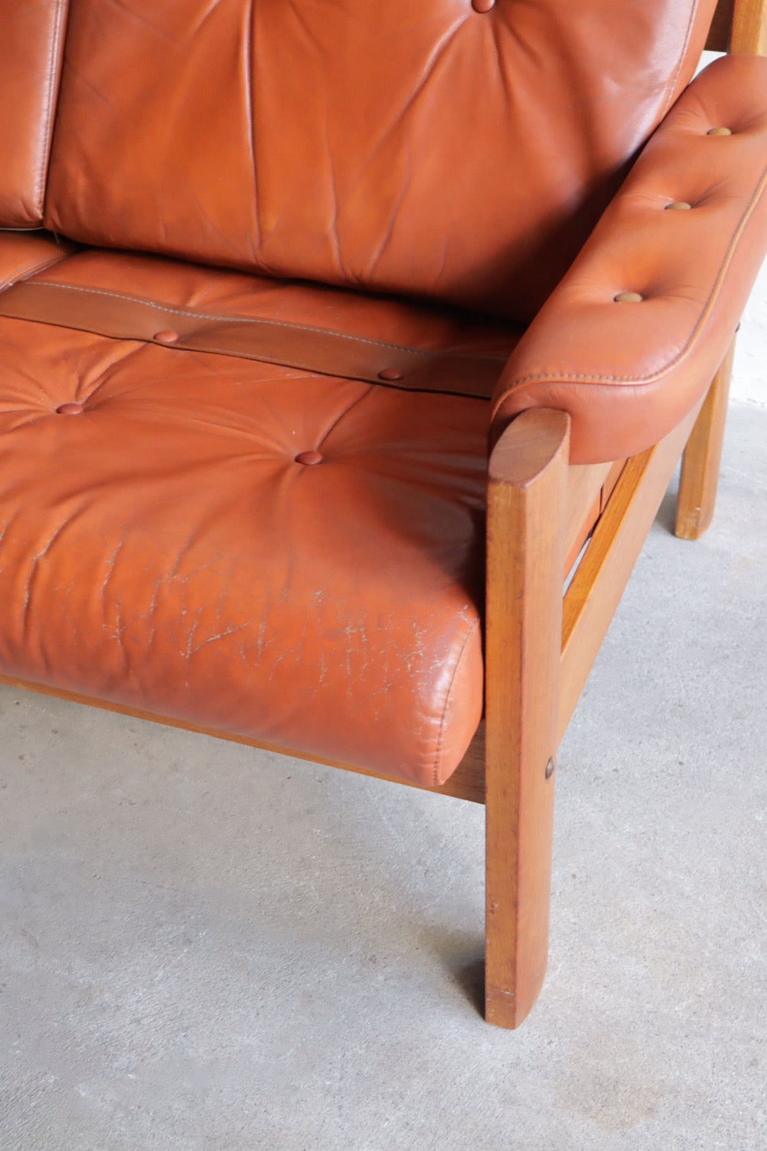Ekornes Leather Loveseat