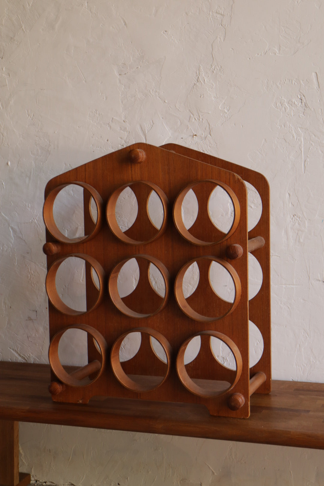 Teak Wine Rack