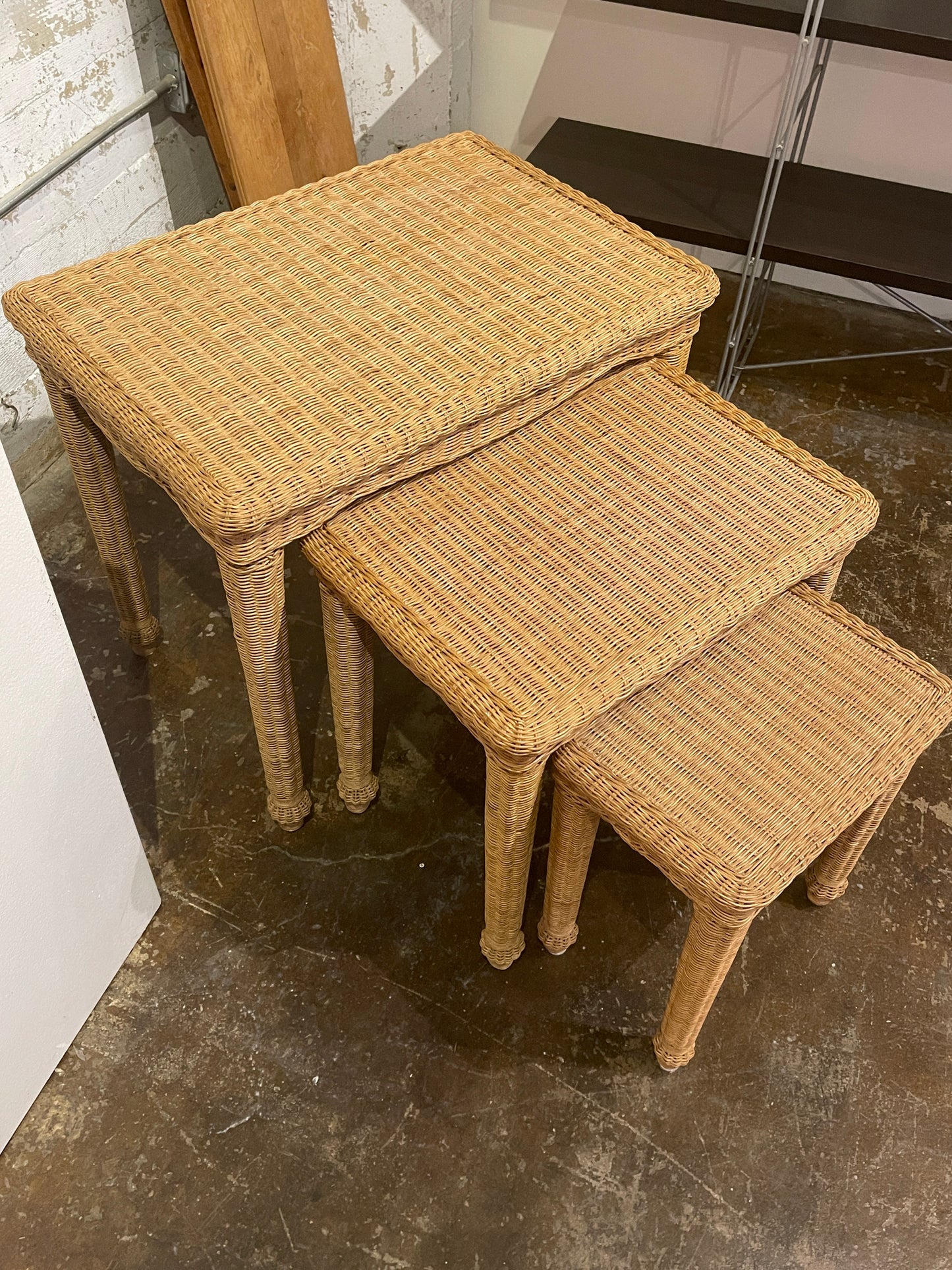 Wicker Nesting Tables