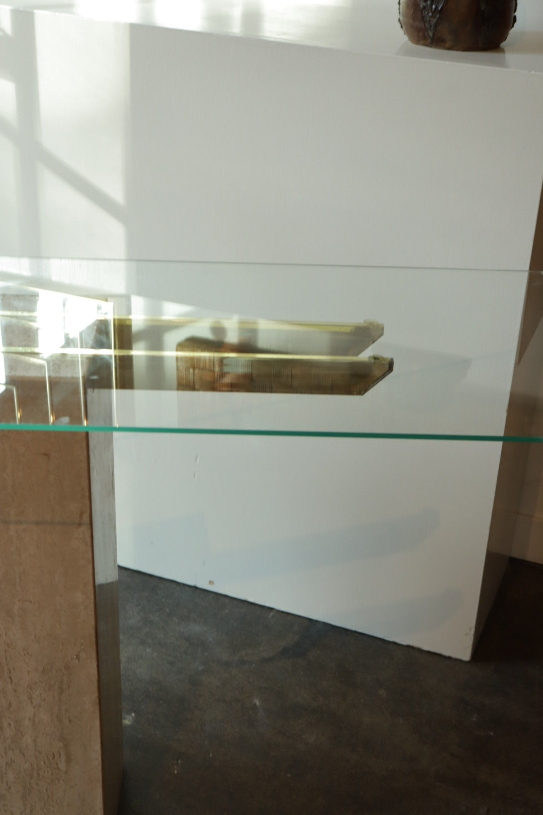 Travertine Console Table