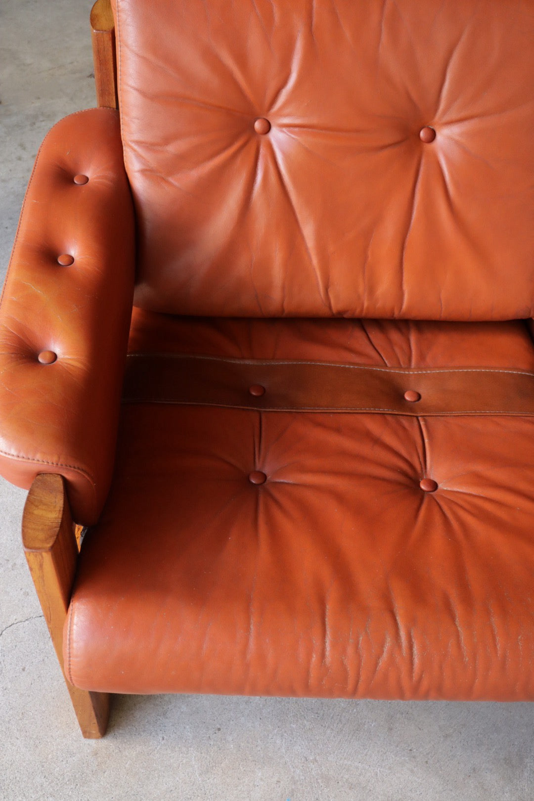 Ekornes Leather Loveseat