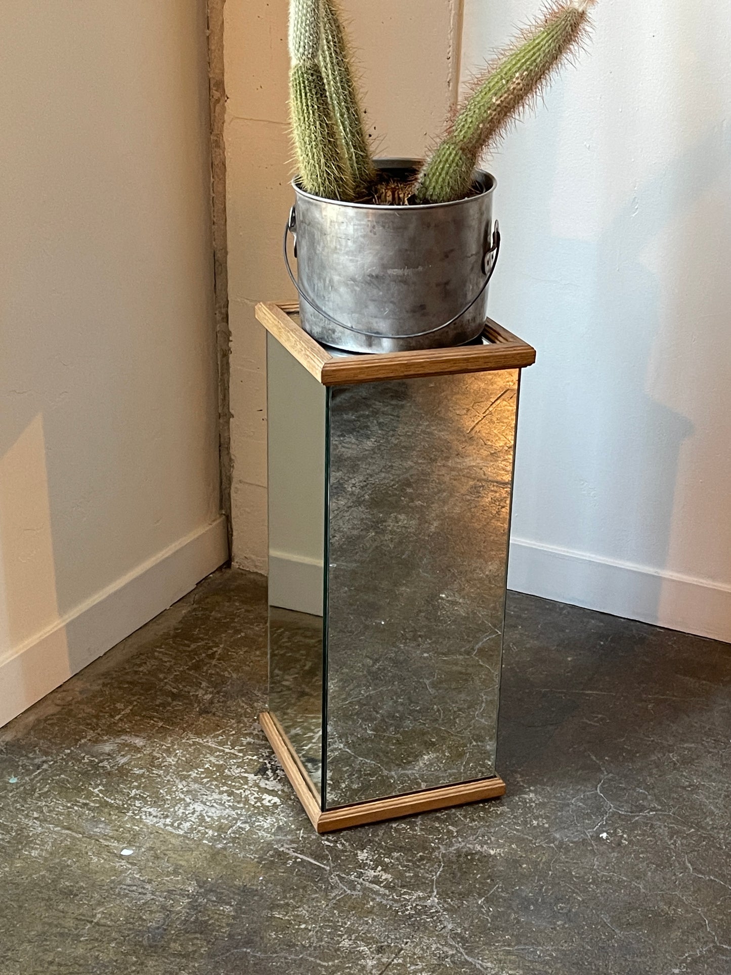 Mirrored Plant Stand