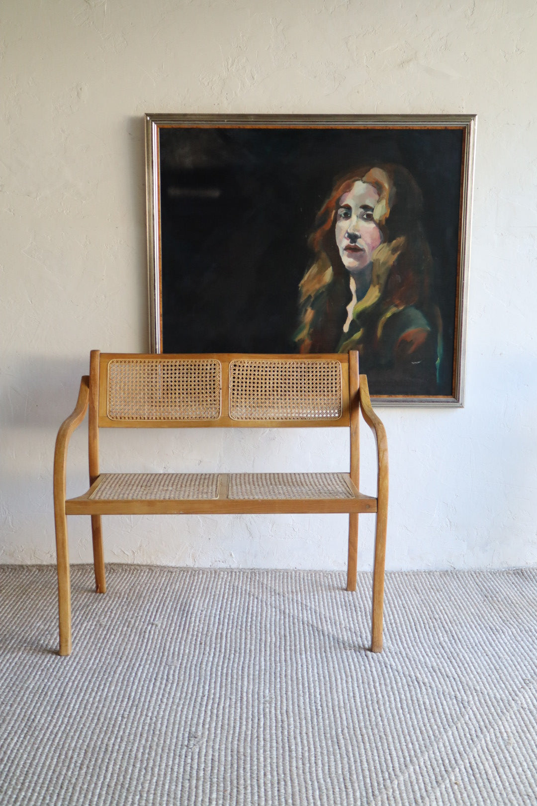 Bentwood and Cane Bench