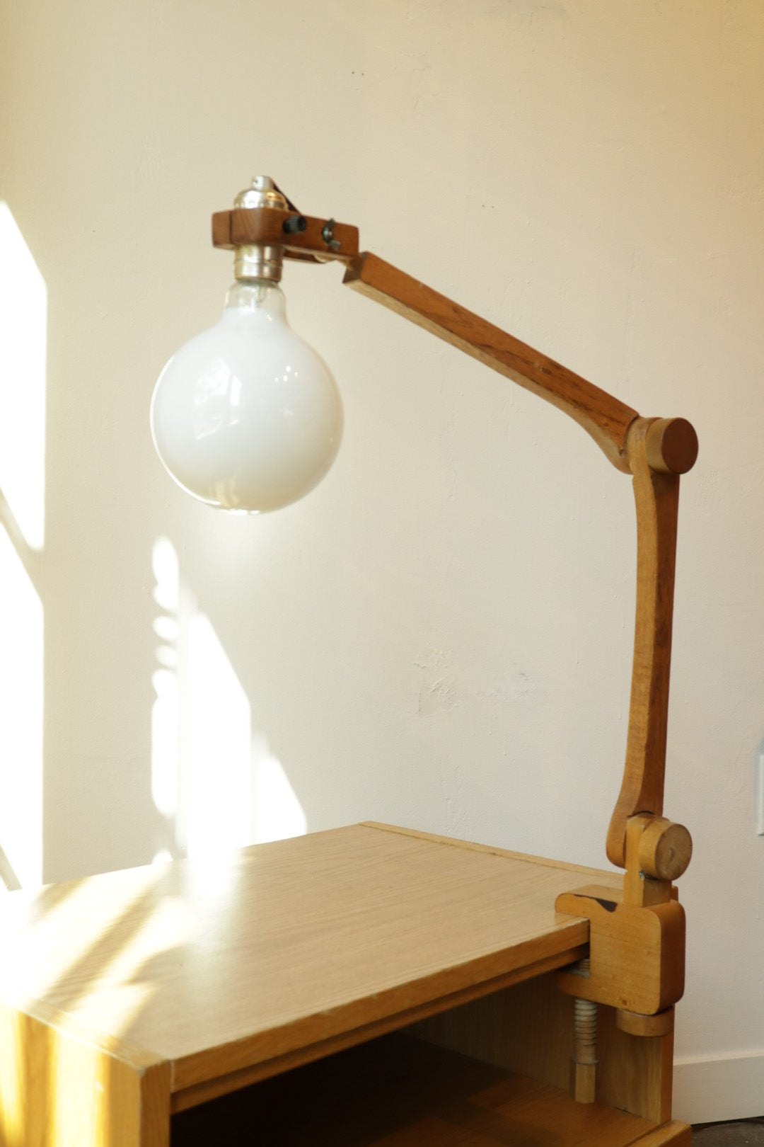 Articulating Wood Lamp