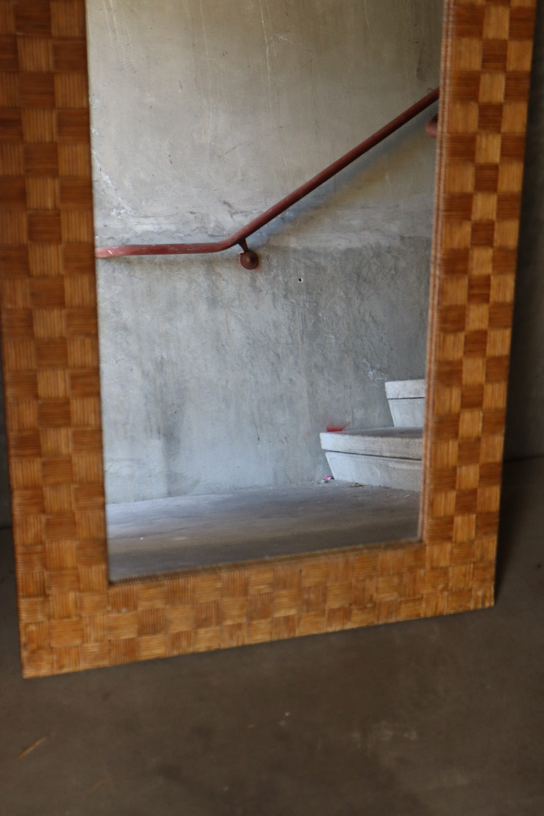 Woven Checkered Mirror