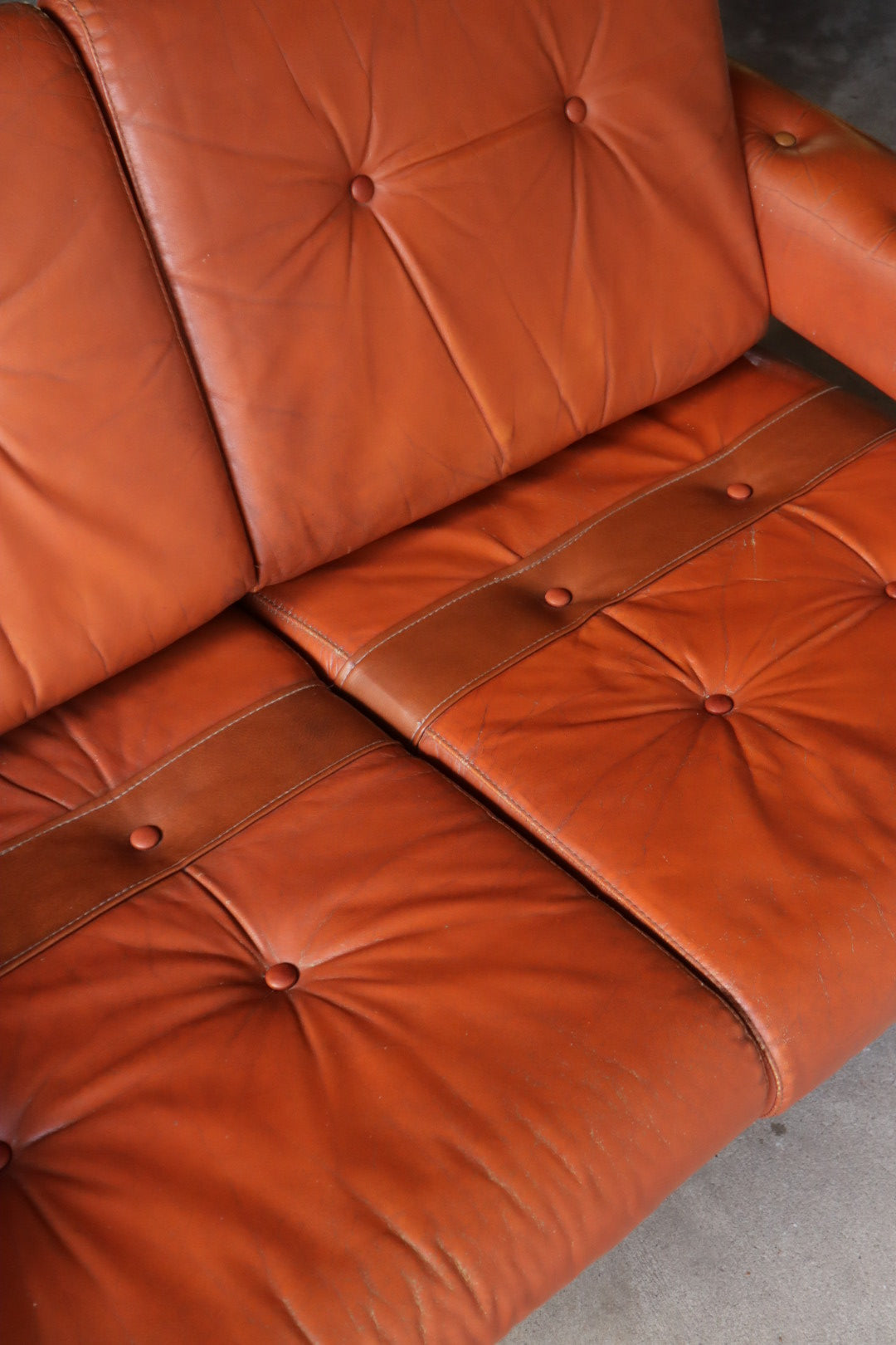 Ekornes Leather Loveseat