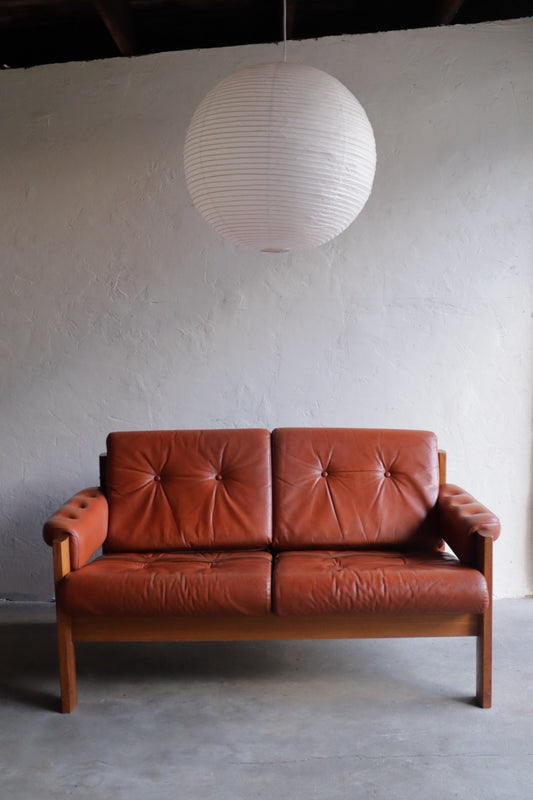 Ekornes Leather Loveseat