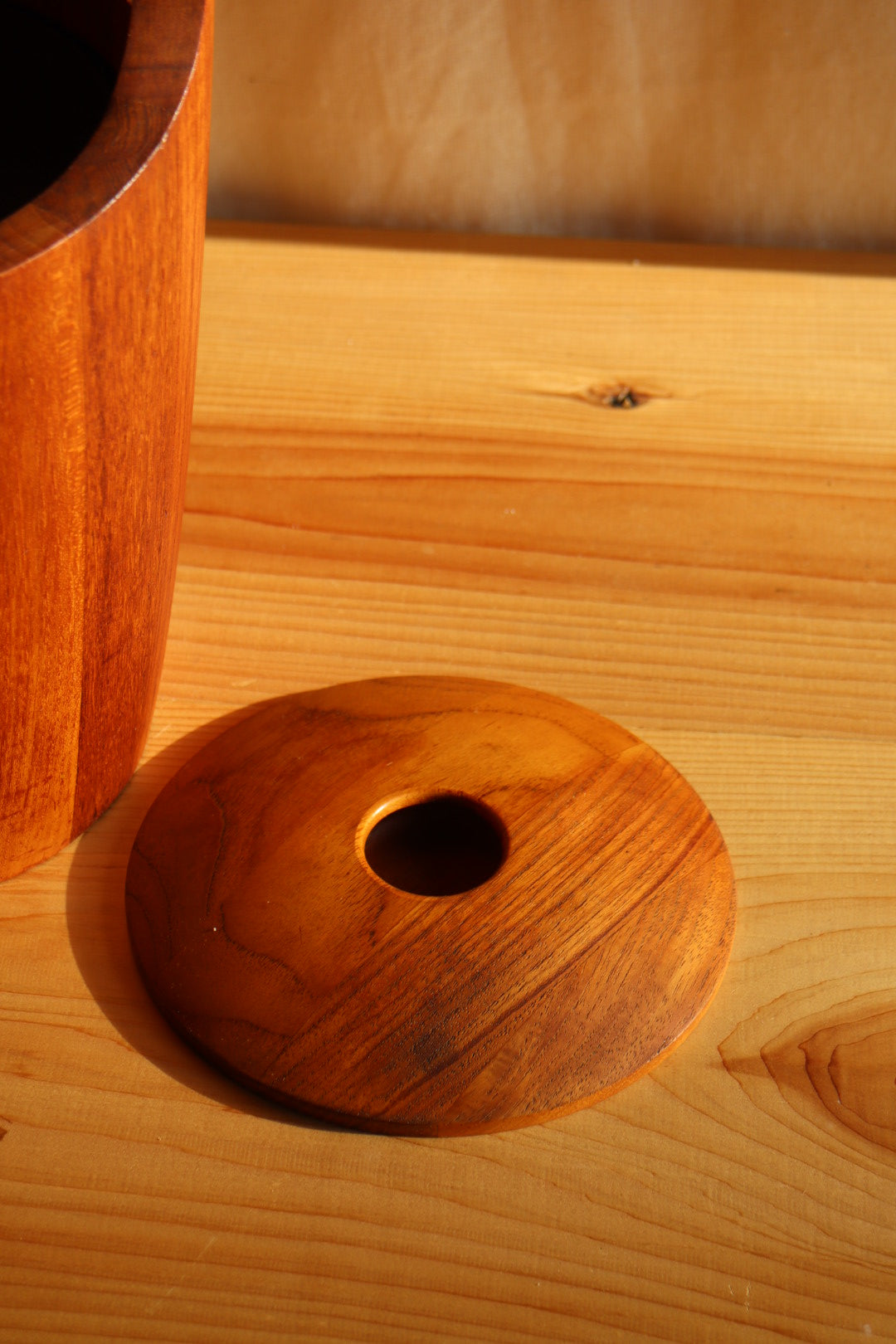 Teak Ice Bucket