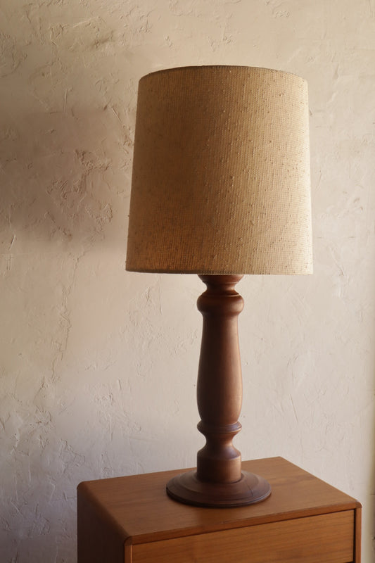 Vintage Turned Wood Lamp