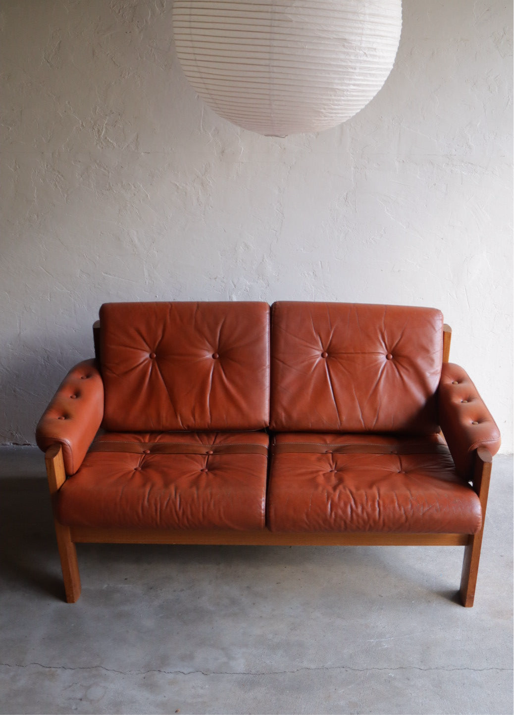 Ekornes Leather Loveseat