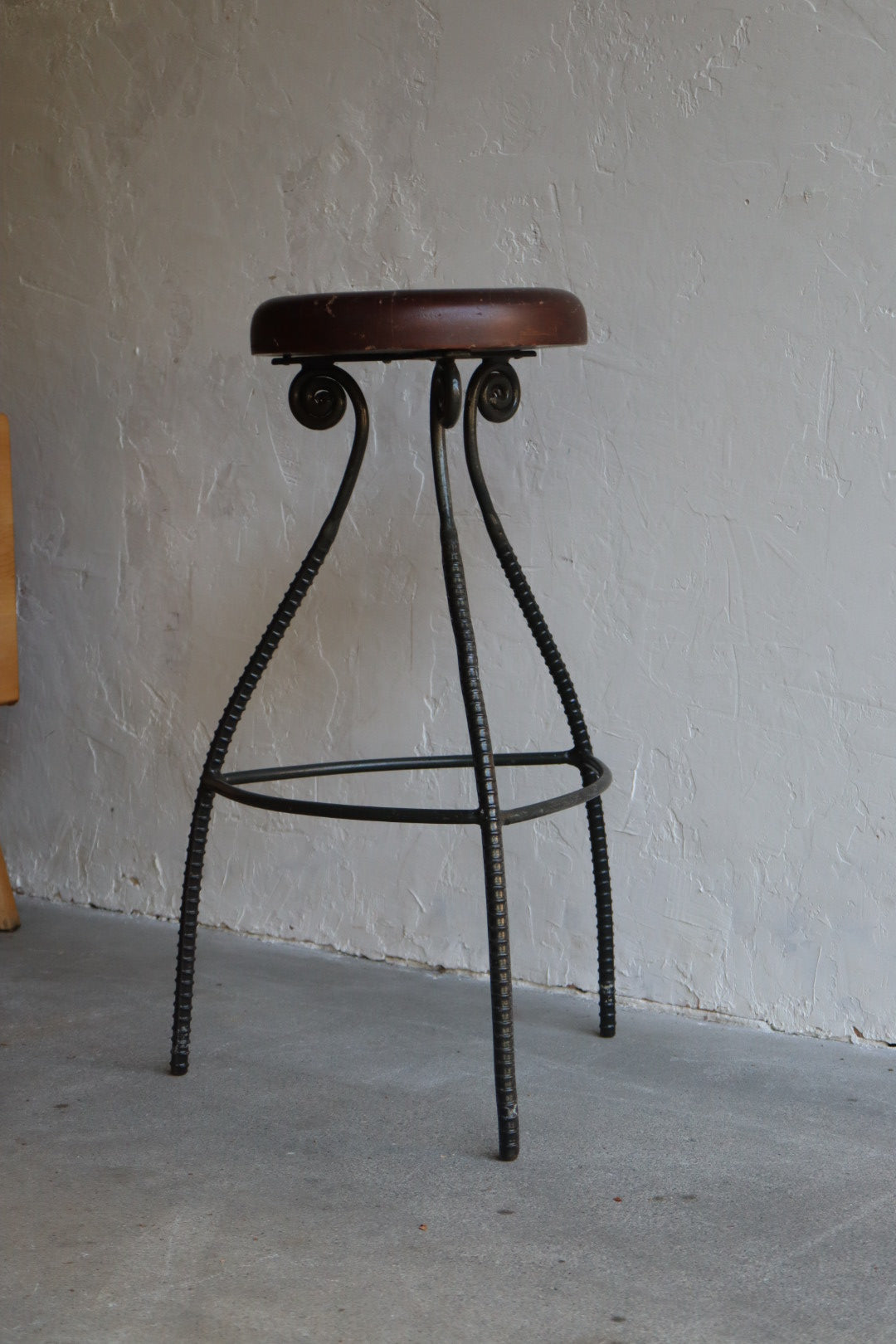 Iron & Wood Stool