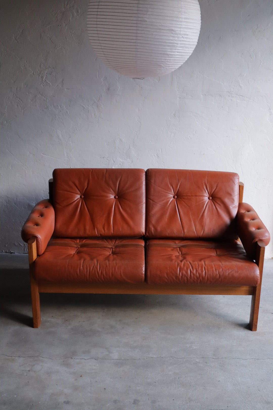 Ekornes Leather Loveseat