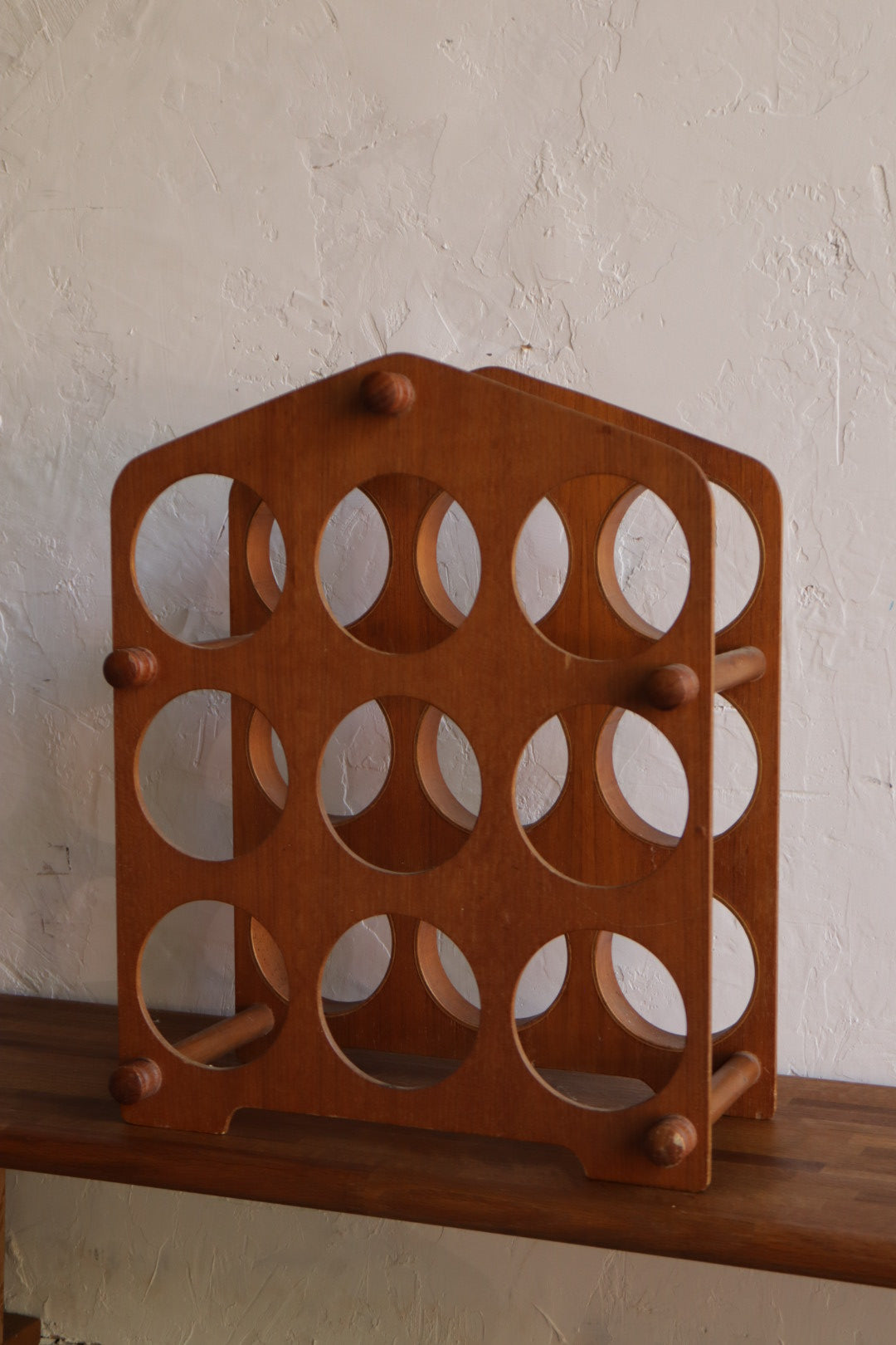 Teak Wine Rack