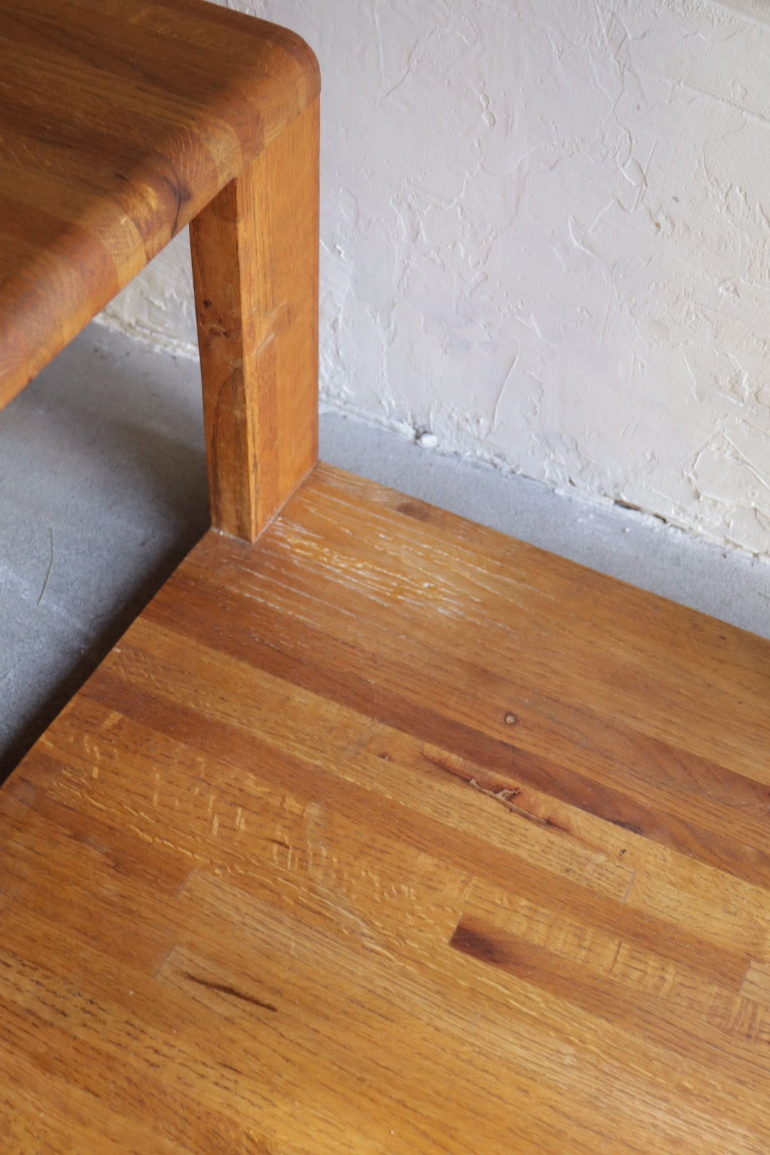 1970s 2 Piece Oak Console